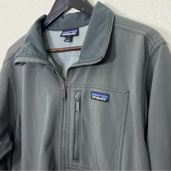 Patagonia Men’s Sidesend Jacket Soft Shell Outerwear Gray Size L - Picture 7 of 16